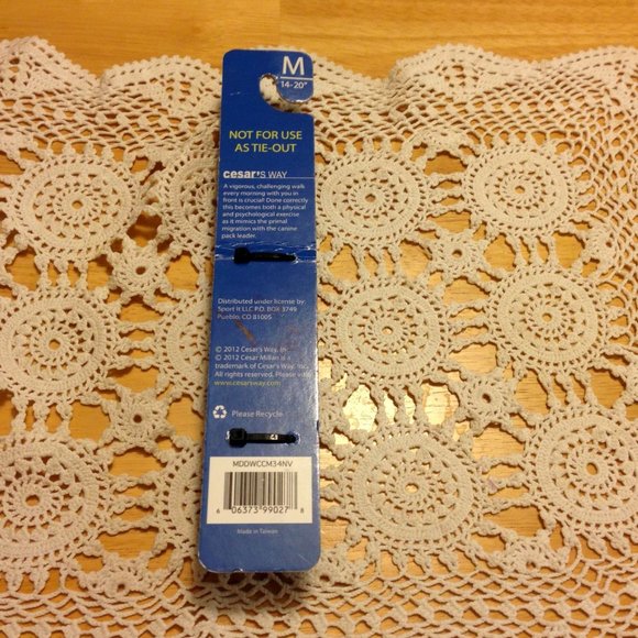 Pet collar, Cesar Milan Dog Collar, orange, 4" to 20" - Picture 4 of 6